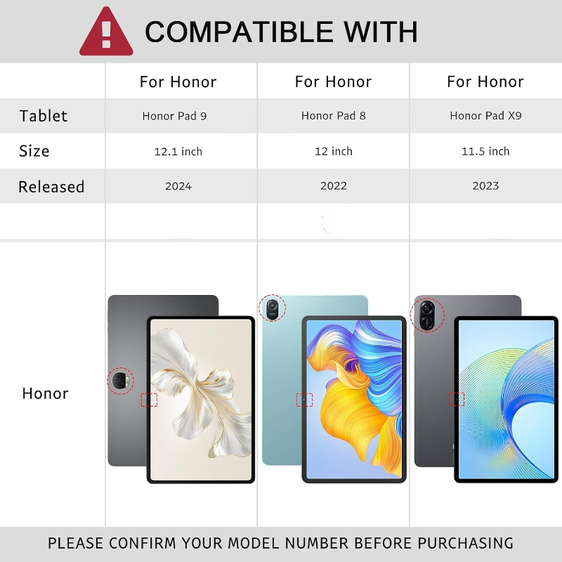 360 Rotation Stand Case for Hu - огляд і ціна Honor Tablet X9 Accessories
