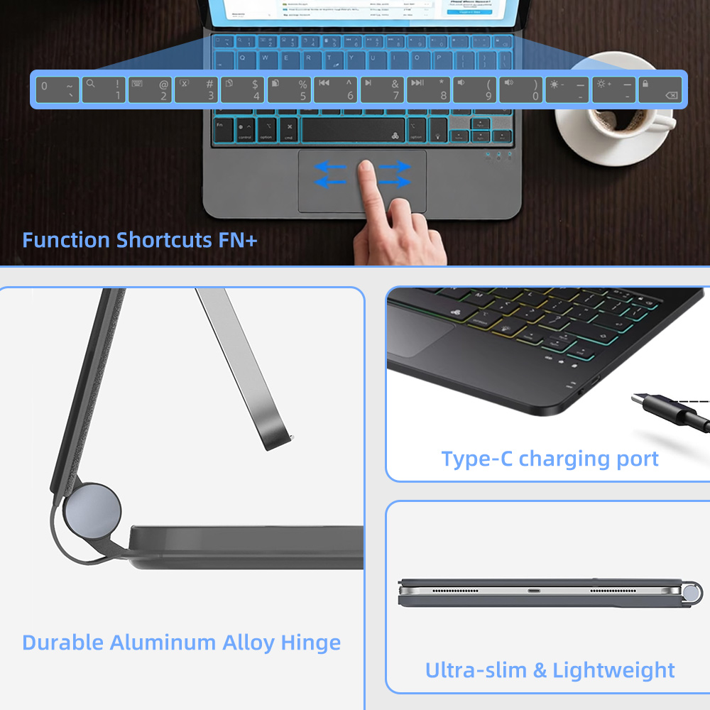 Wireless Backlit Keyboard Case - огляд і ціна Tablet Keyboard Case